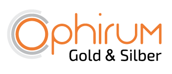 ophirum black orange gold silber